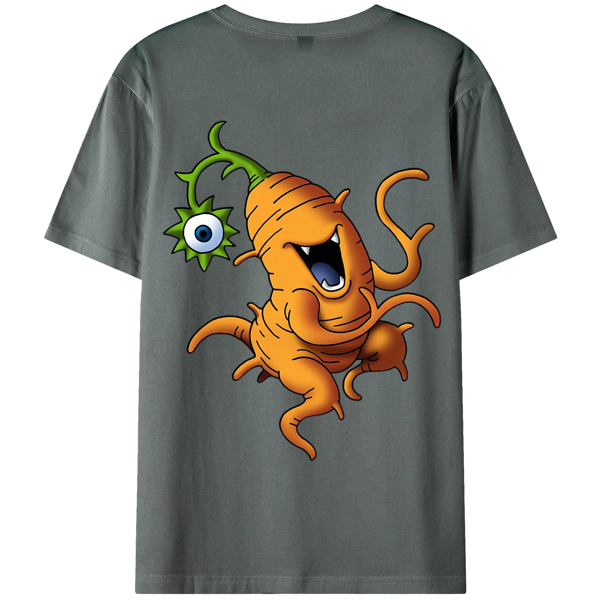 （画像用） ドラゴンクエスト Doragon Kuesuto Dragon Quest 綿100％ メンズ半袖Tシャツ（バックプリント） 通気性